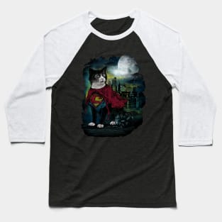 Super meow, Hero of the night Baseball T-Shirt